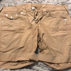 tan shorts